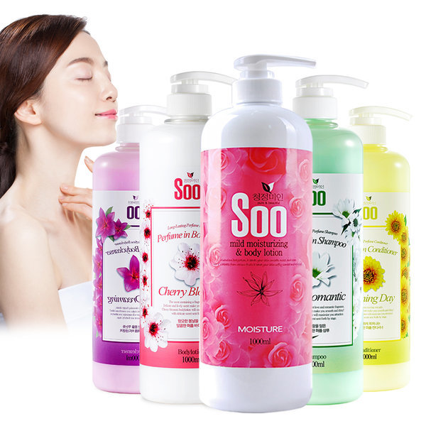 청정미인 퍼퓸 바디로션 1000ml 1+1 / 총 2000ml 고보습 대용량